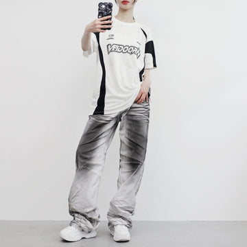 Amane Washing Denim Pants